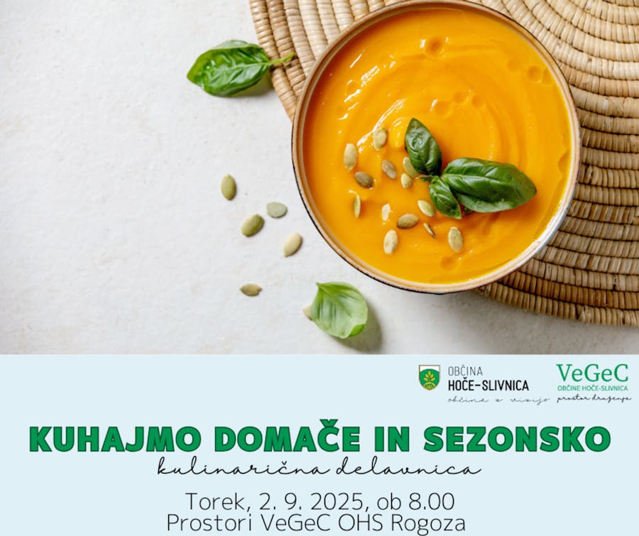 Kuhajmo domače in sezonsko- kuharska delavnica